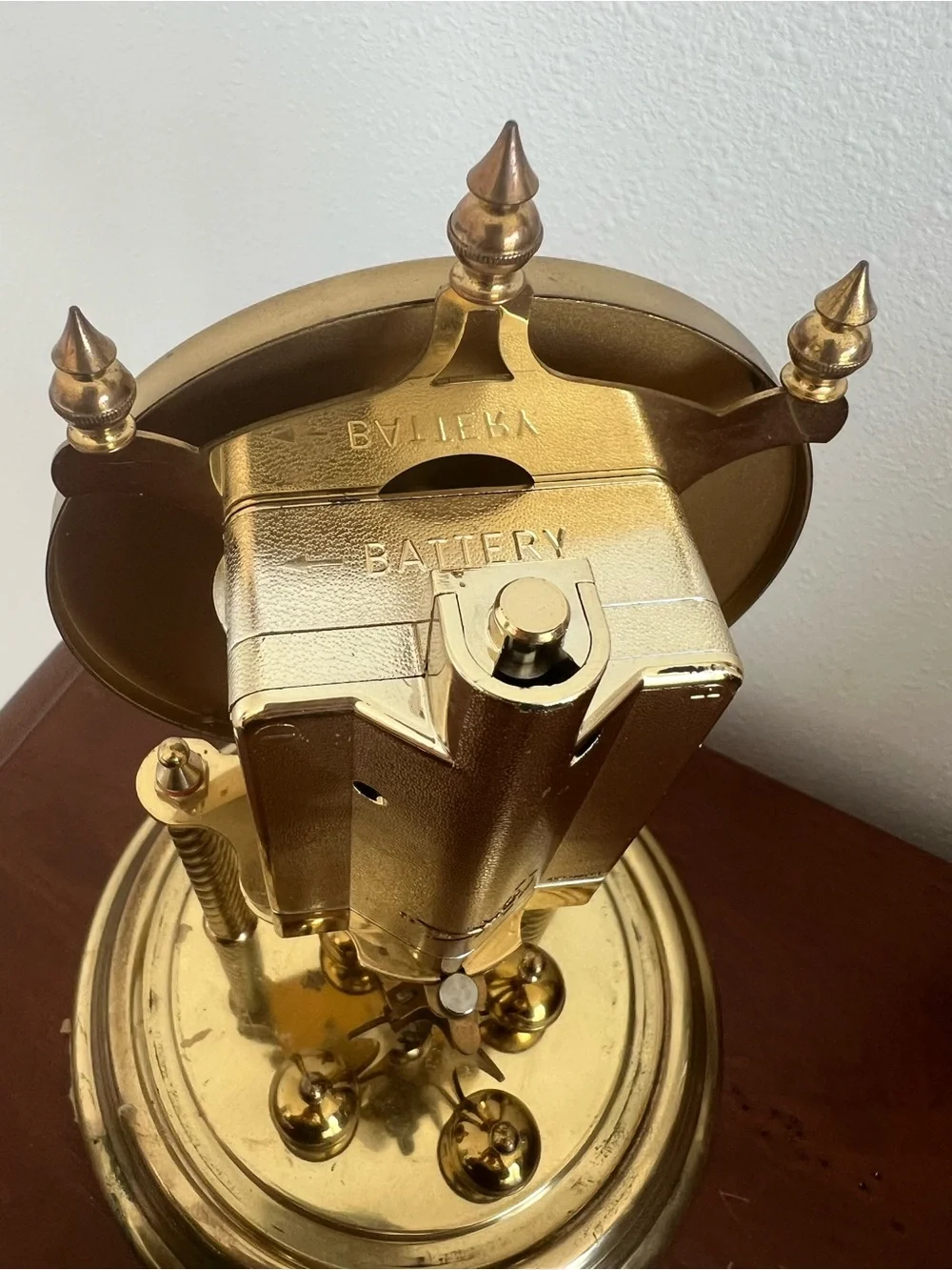 Gold Anniversary Mantel Clock - Gold Finish